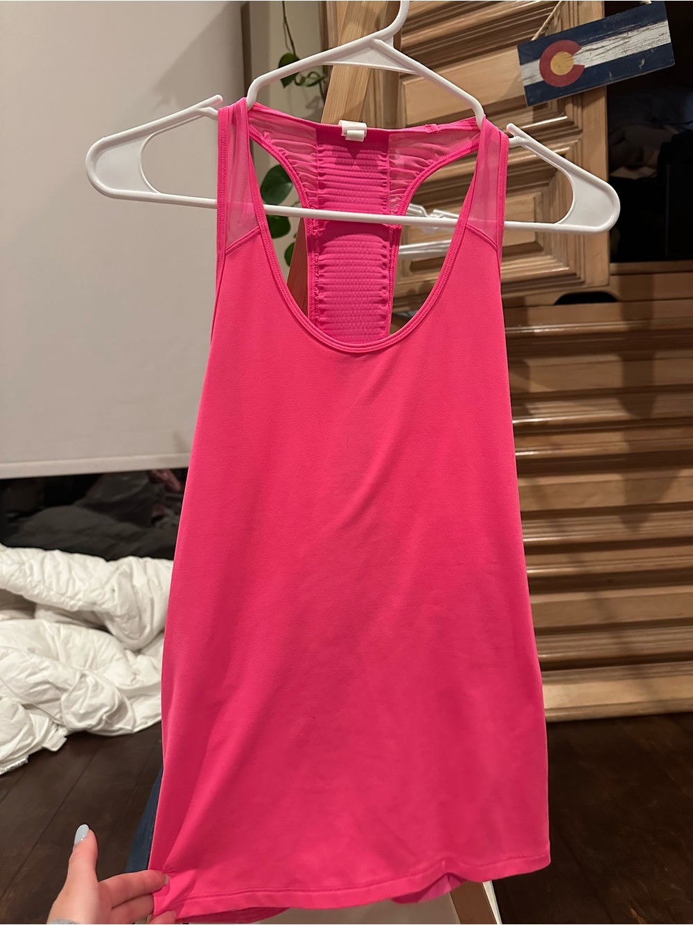 Athleta Vibrant Pink Racerback Performance Tank